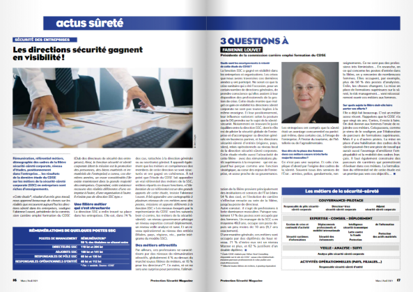 PSM (Protection Sécurité Magazine) : « Les directions sécurité gagnent en visibilité ! »