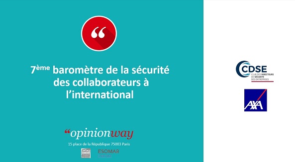 7e Baromètre CDSE de la sécurité des collaborateurs à l’international